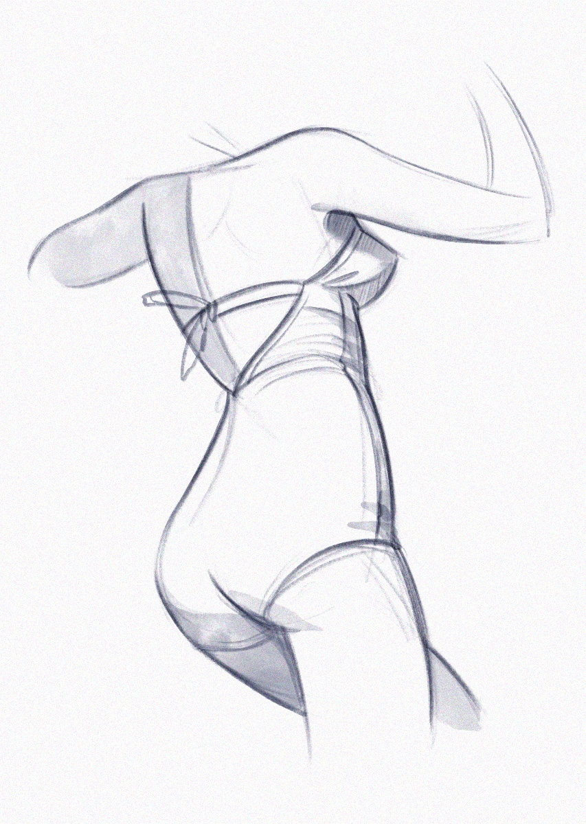 Sketch practice. Female body - Victoria Kosheleva