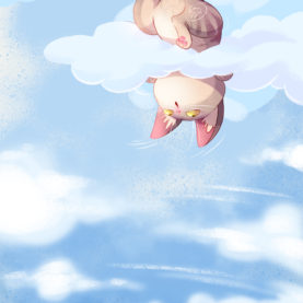 little kitten in the clouds - yavi.pro