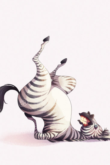 zebra and yoga
